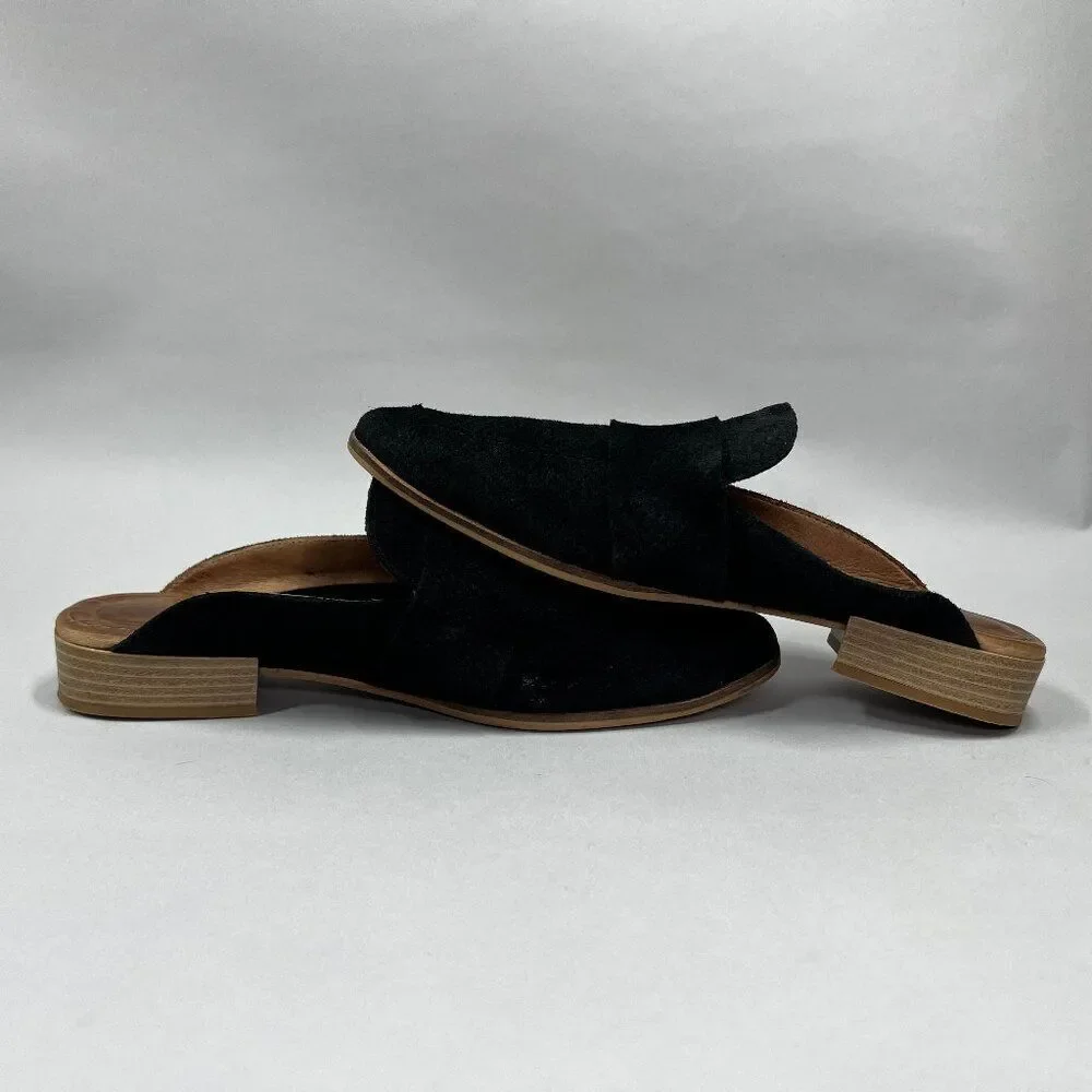 Free People At Ease Mules Women's Size 9.5 Black Slip‎ On Shoes